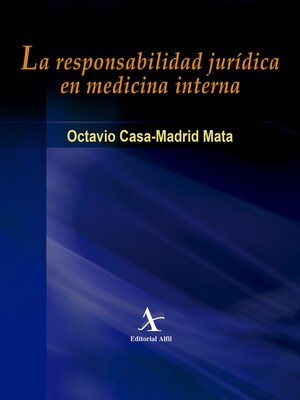 cover image of La responsabilidad jurídica en medicina interna
